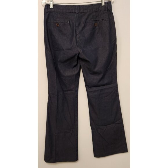 Lord & Taylor Pants 424 Fifth Women's Mid Rise Stretch Flat Front Blue Sz 6 EUC - Picture 9 of 10